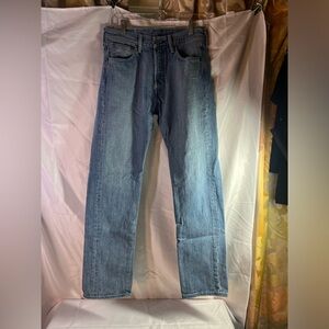 Levi's 501 Jeans Unisex Blue Button Fly Midwash 100% Cotton Size 29 x 32
